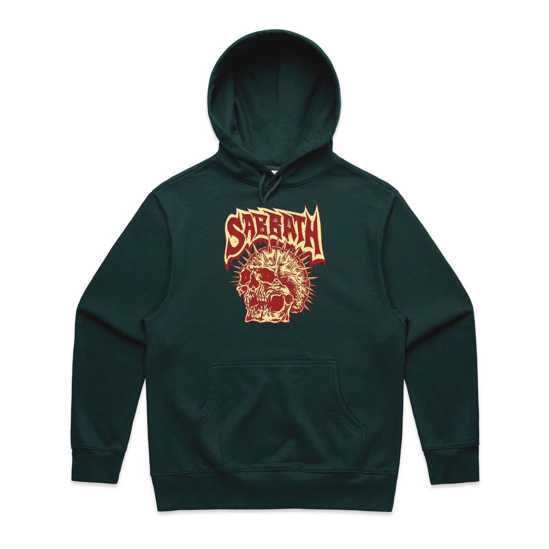 Skull | Hoody | Pine Green