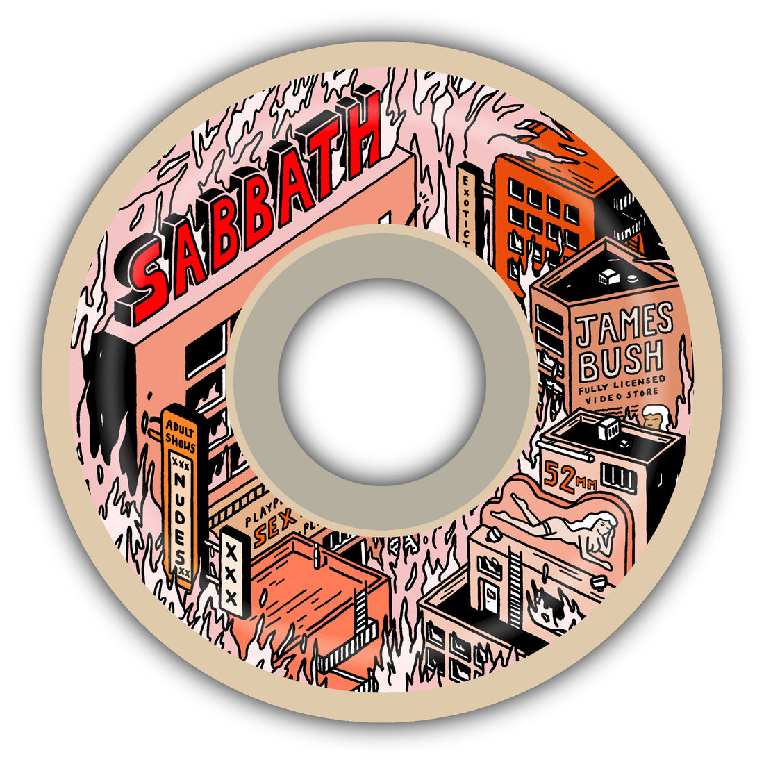 James Bush ‘Sin City’ Pro Model |  52mm Conical | ATU Formula Wheel | 99a Duro